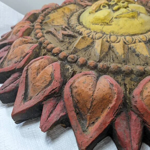 Vintage Vanguard Studios Sun Compass Vanathane Sculpture wall hanging art 1967